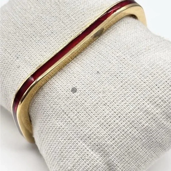 Gucci Gold and Red Enamel Bracelet - Picture 1 of 4